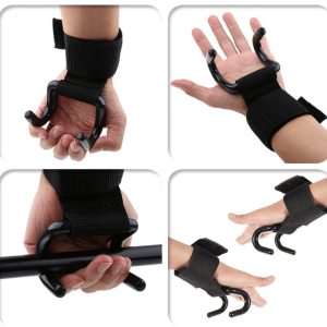 Weightlifting Rod Hook Wrist Support Strap (2 pcs)