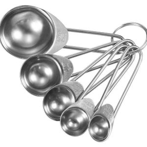 stainless steel measuring spoon set (5 pcs)