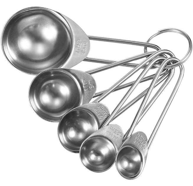 stainless steel measuring spoon set (5 pcs)