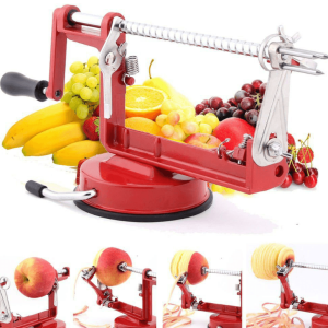 apple slicing coring and peeling machine