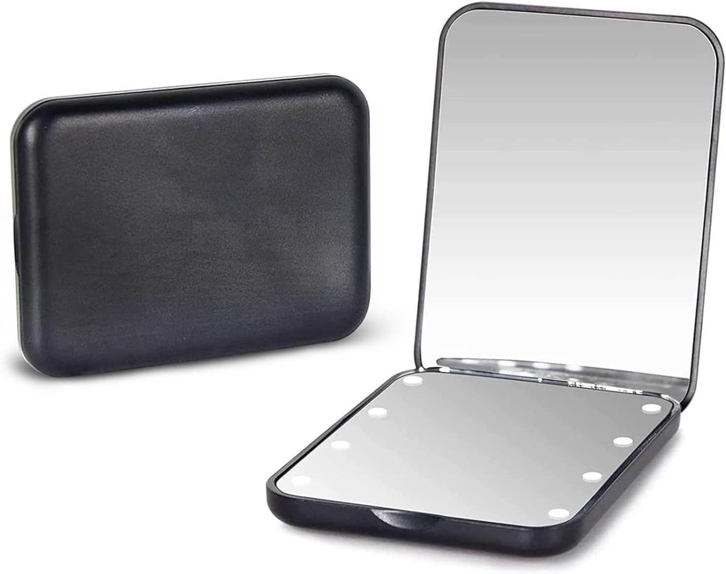Portable Handheld Foldable Led Light Makeup Mirror Portable Handheld Foldable Led Light Makeup Mirror - Image 2