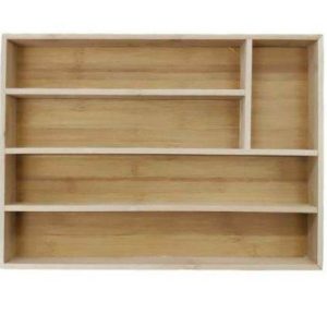 wooden drawer cutlery organiser (5 compartment)