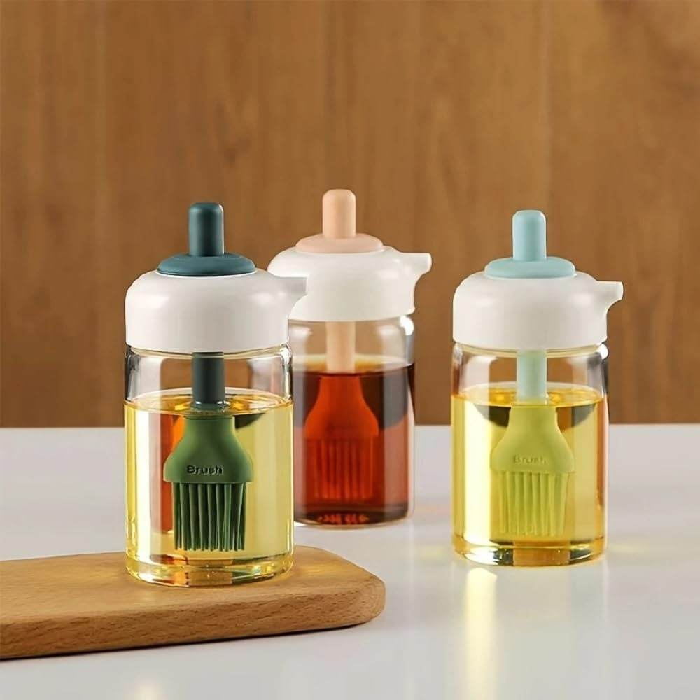 2in1 Oil Dispenser Bottle With Brush - Image 7