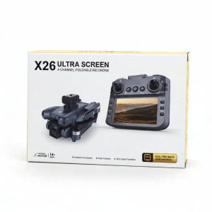 x26 ultra screen 4 channel foldable rc drone with 4.3 inch screen