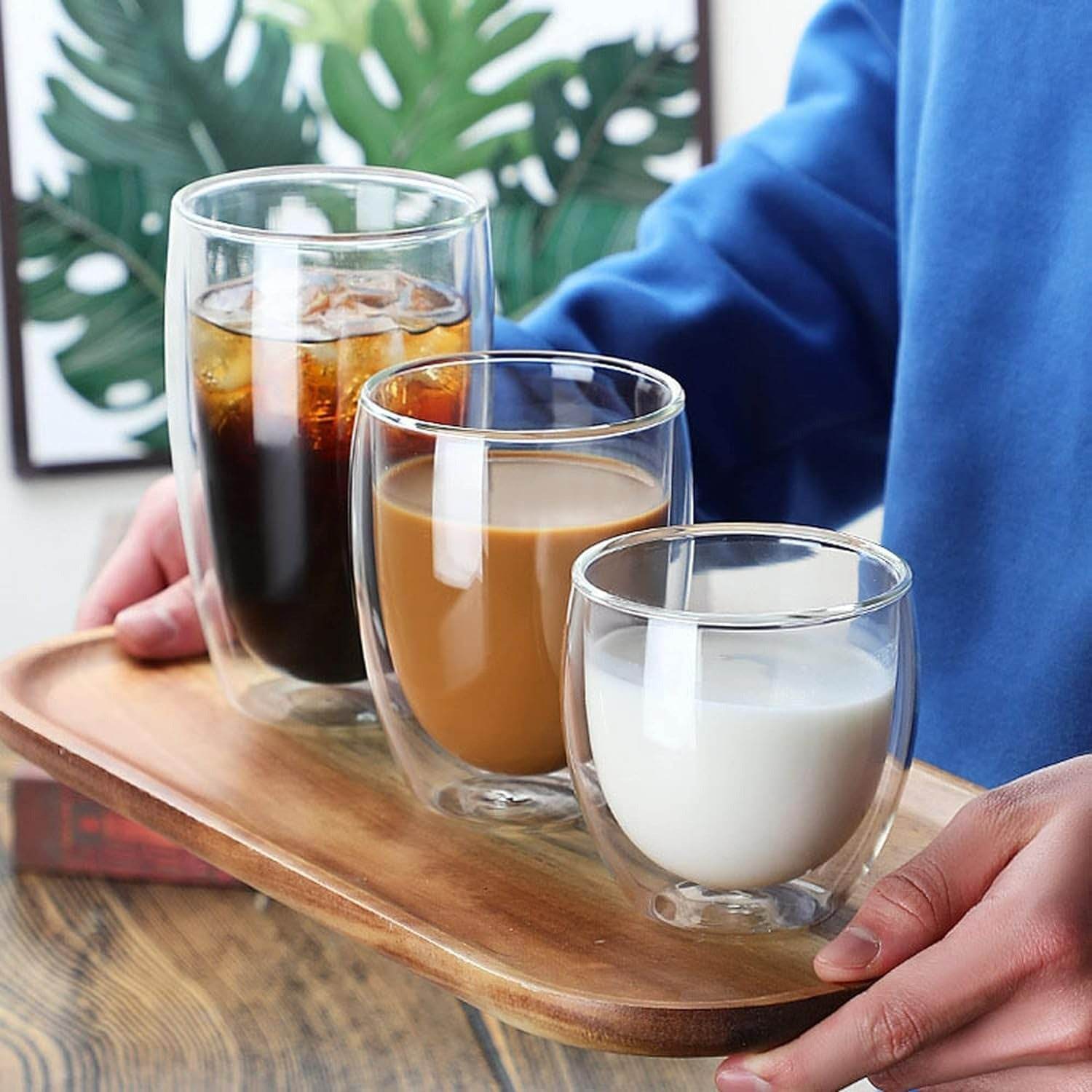 double walled glass cup (350ml)
