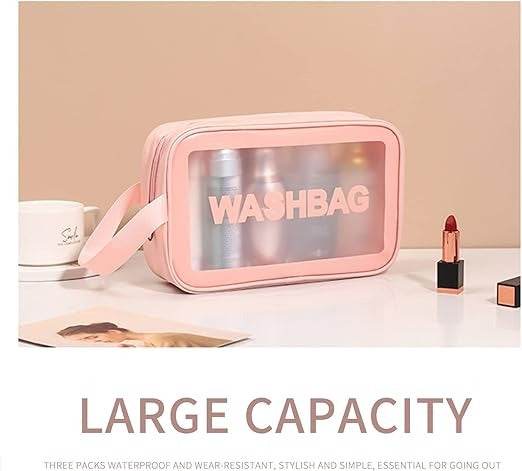 cosmetic bag set (3 pcs)