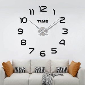 diy modern 3d wall clock (glow in the dark)
