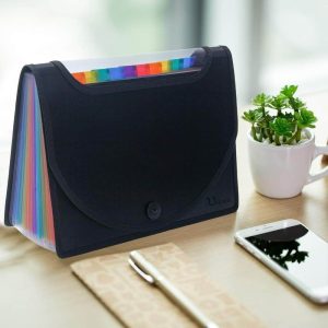 rainbow expandable file organiser (a4)