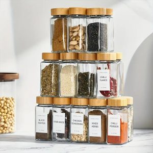 spice jar containers set (120ml)(12 pcs)