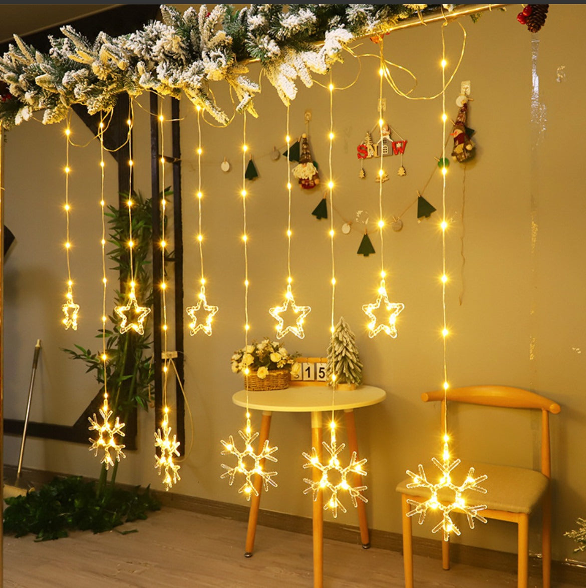 christmas feeling led decorations (snowflake)(3m) christmas feeling led decorations (snowflake)(3m)