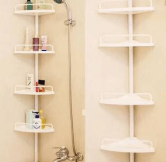 adjustable multi corner shelf