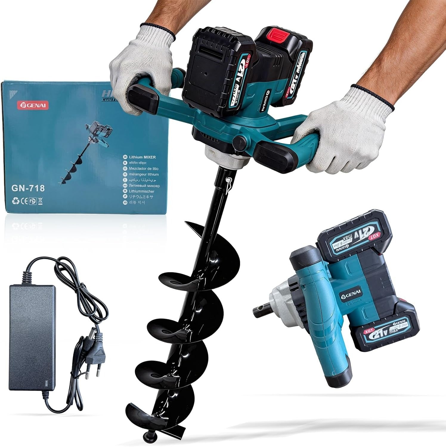 electric earth auger drill 600 1800w with helicoidal bit electric earth auger drill 600 1800w with helicoidal bit