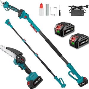 4in1 cordless pole mini saw and pruning shear (2x48v batteries)