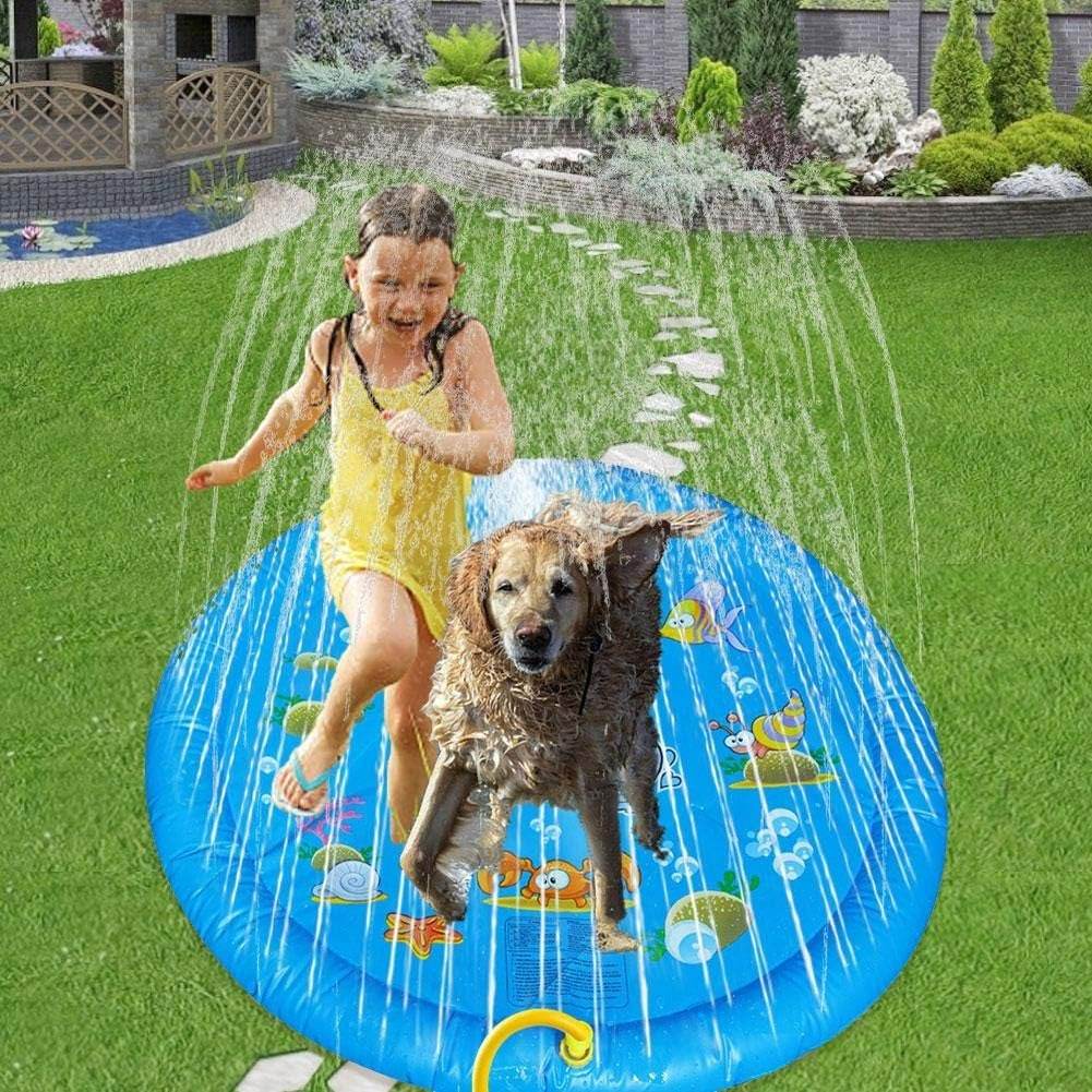inflatable round water splash play fountain for children (1m)