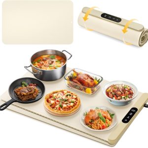 foldable silicone food warming tray with digital control