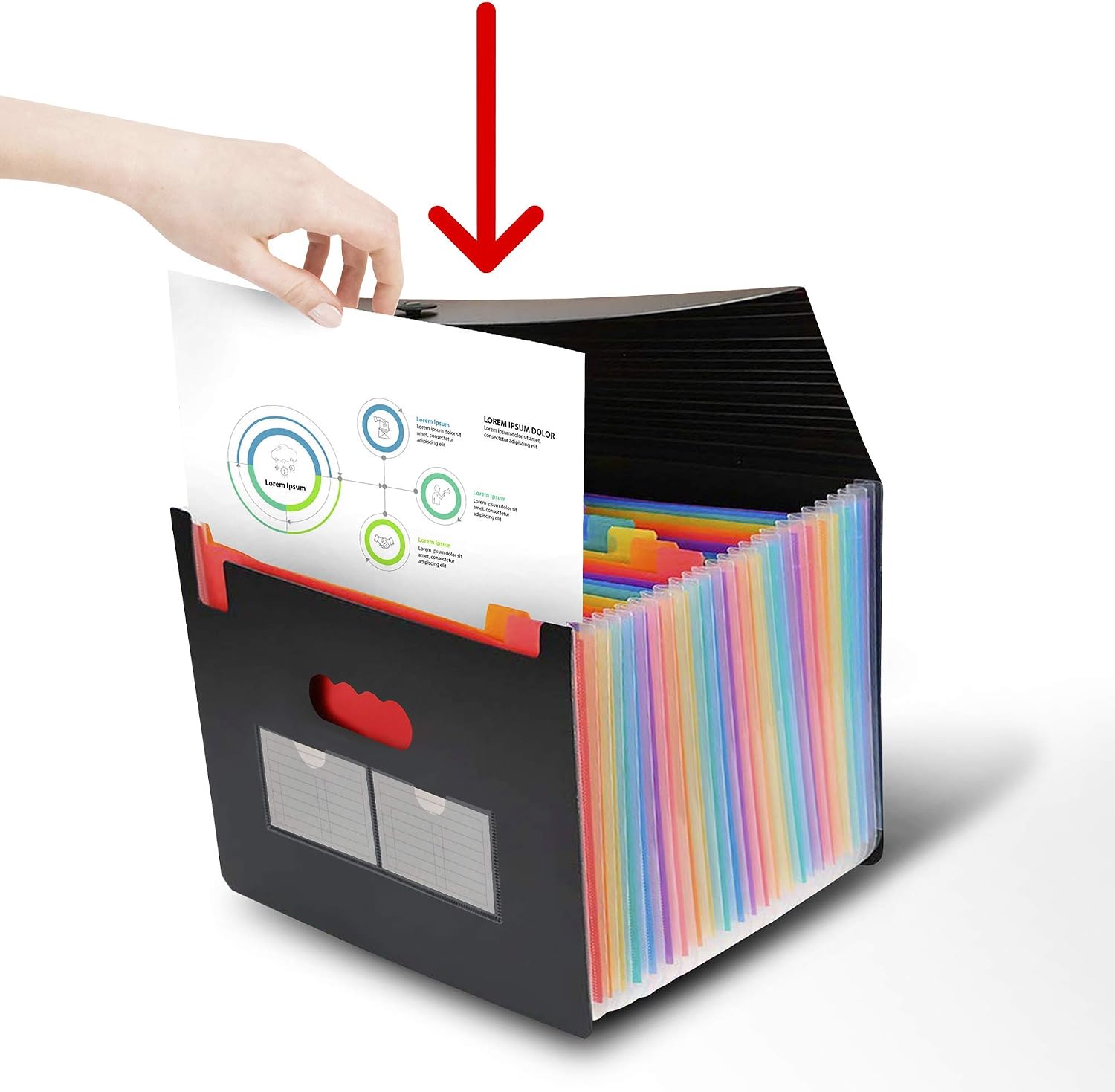 expanding file organiser (24 pockets) expanding file organiser (24 pockets)