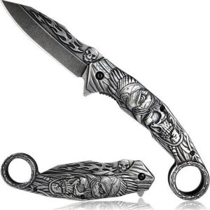 plated titanium folding knife