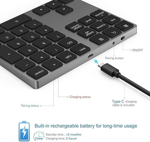 bluetooth number pad bluetooth number pad