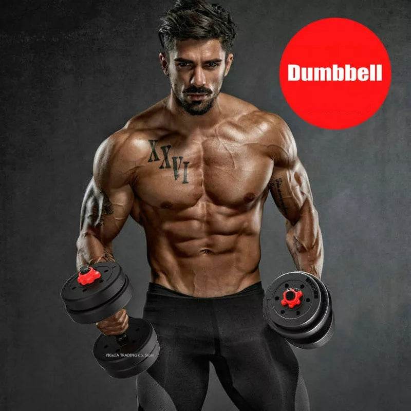 home gym adjustable dumbbell/barbell set (20kg)