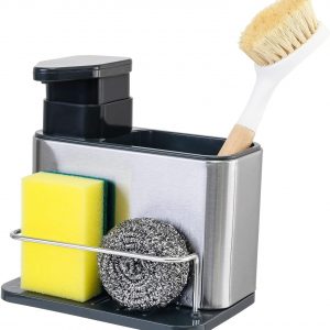 stainless steel soap caddy organiser