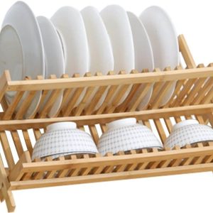 bamboo dish drying rack (34x40cm)