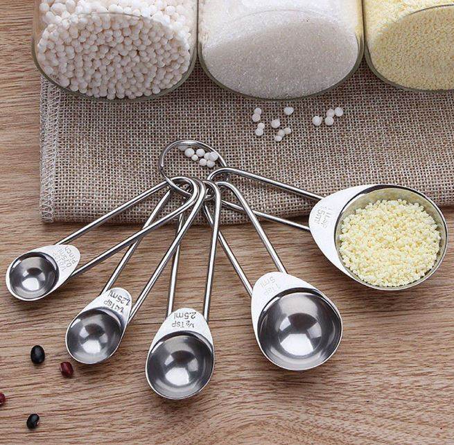 stainless steel measuring spoon set (5 pcs)
