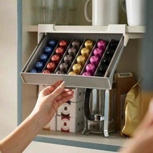 under shelf coffee pod drawer