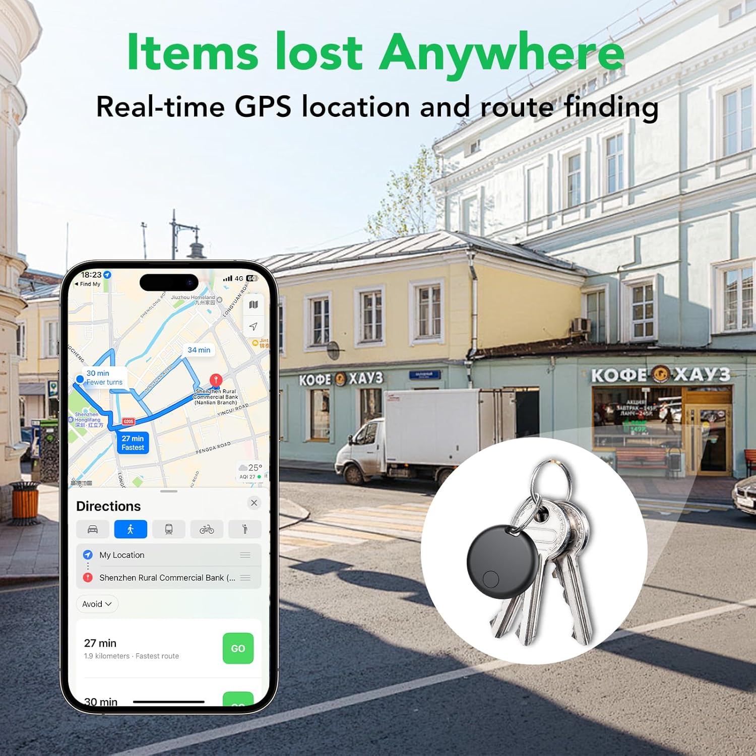 findergo smart anti‑loss tracker (iphone only) findergo smart anti‑loss tracker (iphone only)