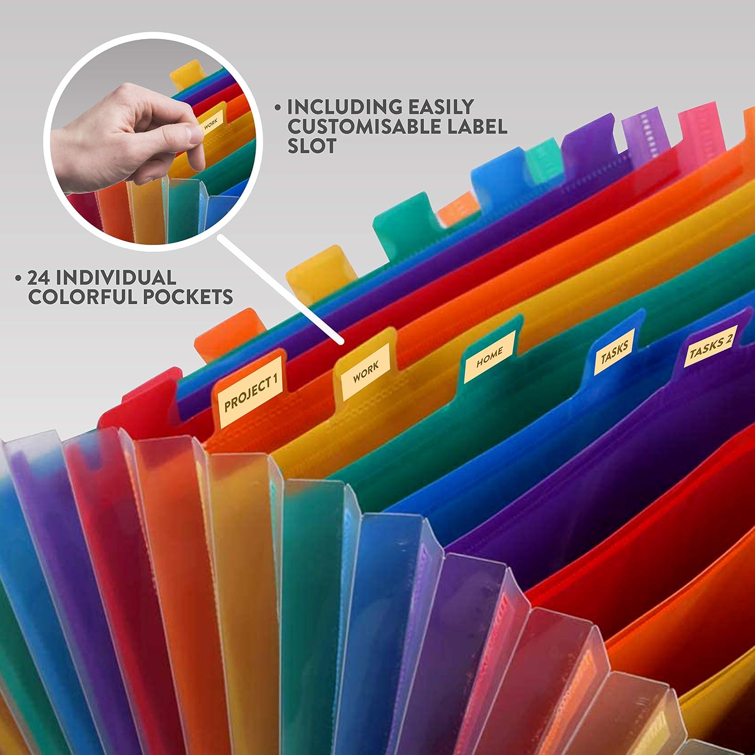 expanding file organiser (24 pockets) expanding file organiser (24 pockets)