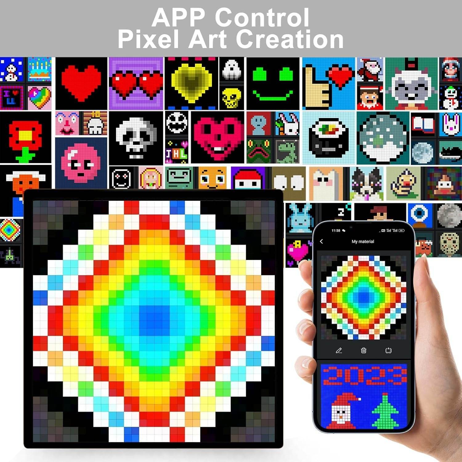 led app controled panel display led app controled panel display