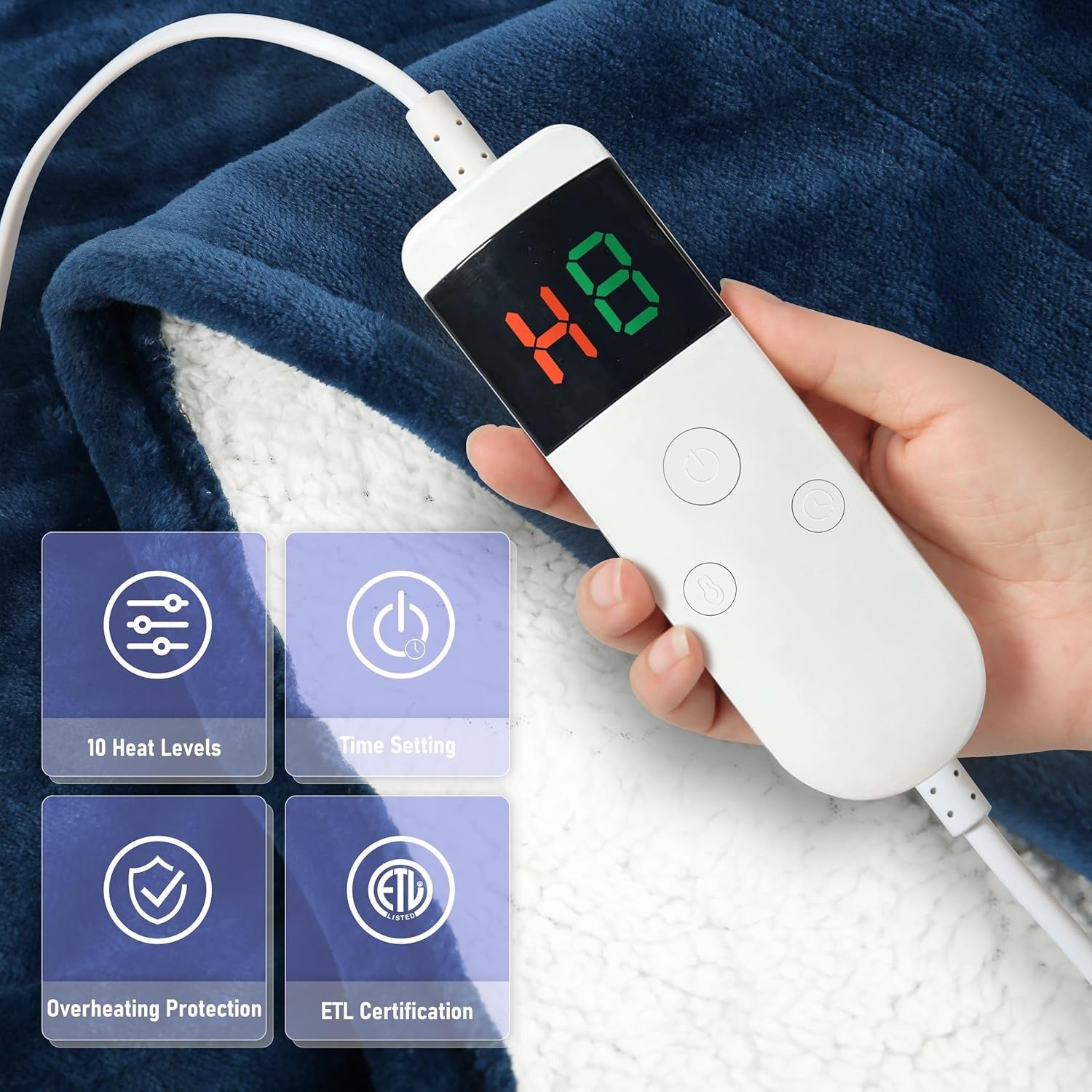 heated blanket with auto shut off (130x160cm) heated blanket with auto shut off (130x160cm)