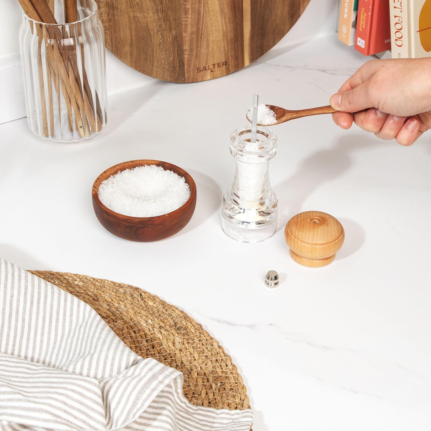 premium acrylic wood seasoning mill grinder (each)