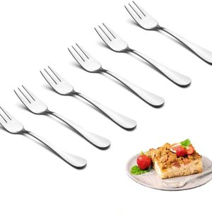 Stainless Steel Cake Fork Set (6 pcs)