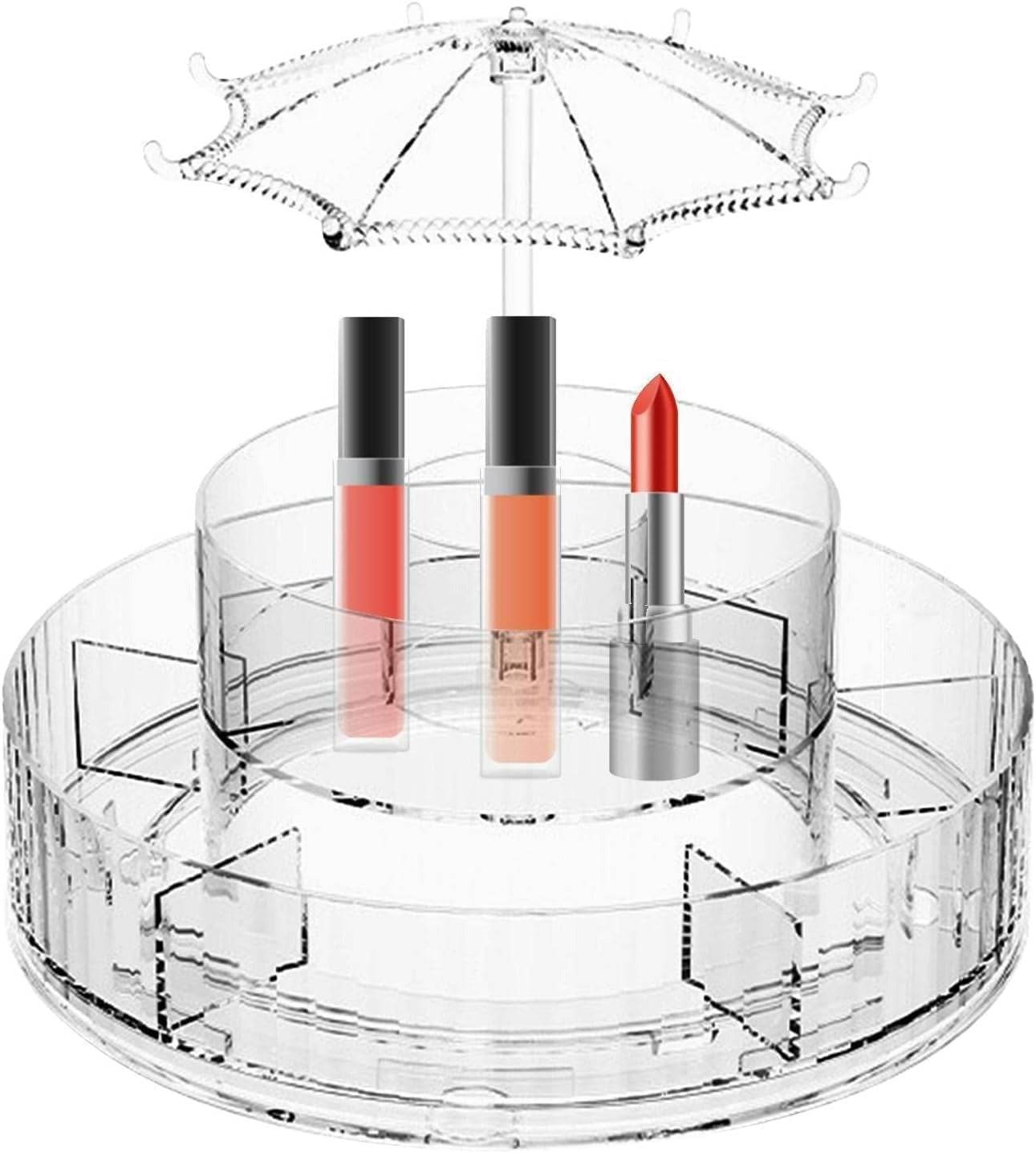 rotating make up organiser with umbrella hook rotating make up organiser with umbrella hook