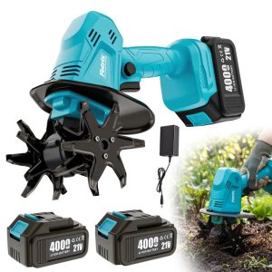 cordless electric pruning shears with dual batteries and charger
