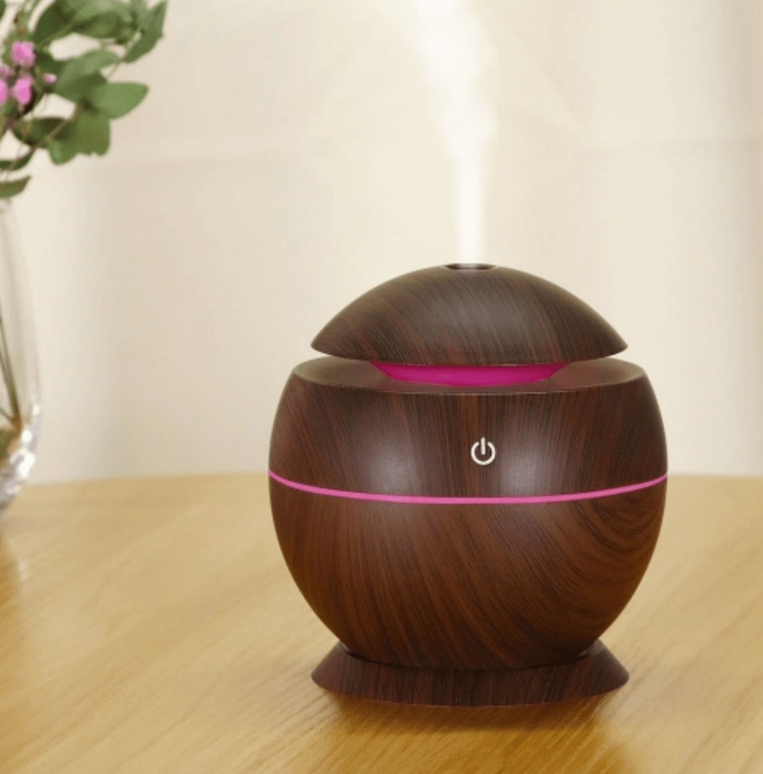 mini round led ultrasonic aroma humidifier (130ml) mini round led ultrasonic aroma humidifier (130ml)