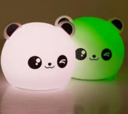 squishy bear clap night light