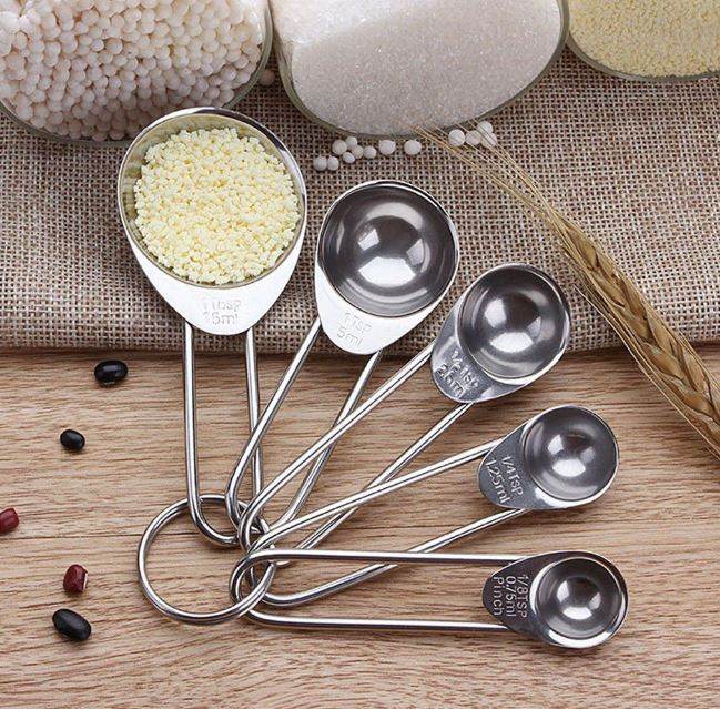 stainless steel measuring spoon set (5 pcs)
