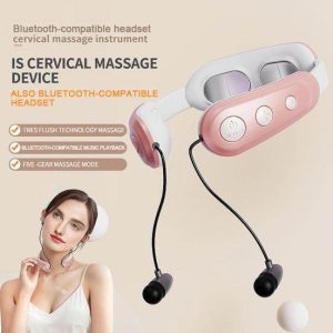 portable headset cervical spine massager