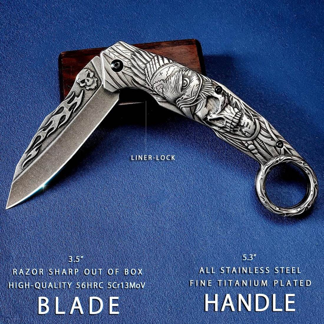 plated titanium folding knife plated titanium folding knife