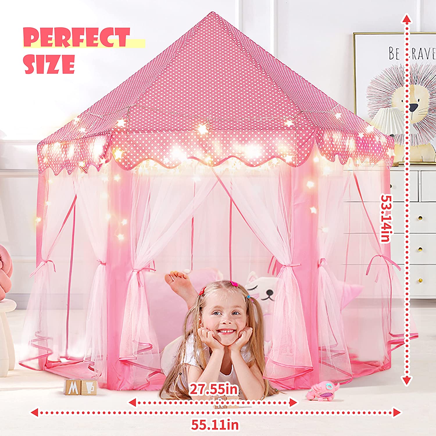 castle tent for girls and boys