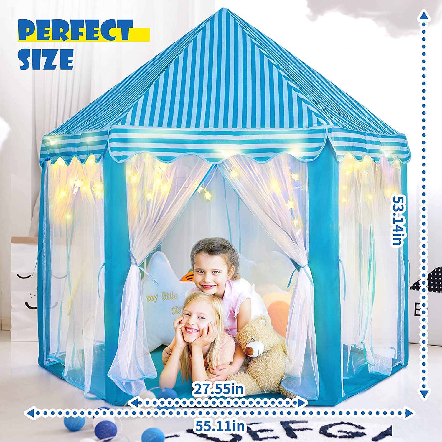 castle tent for girls and boys