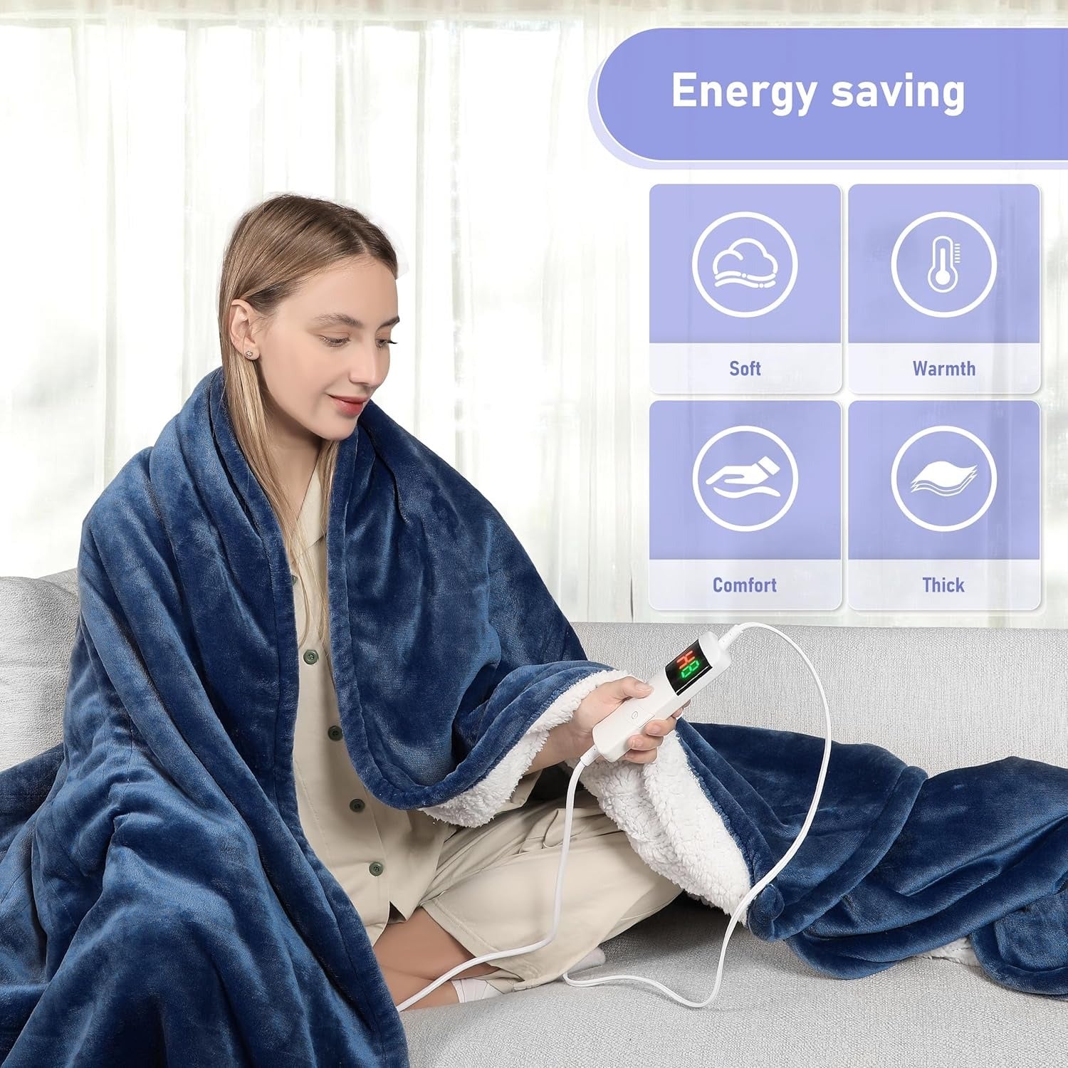 heated blanket with auto shut off (130x160cm) heated blanket with auto shut off (130x160cm)