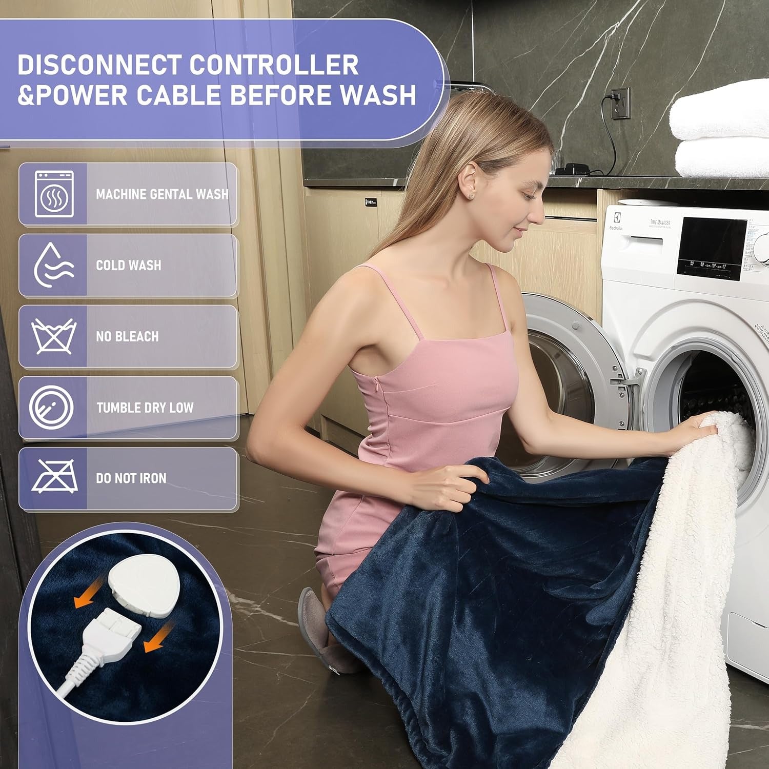 heated blanket with auto shut off (130x160cm) heated blanket with auto shut off (130x160cm)