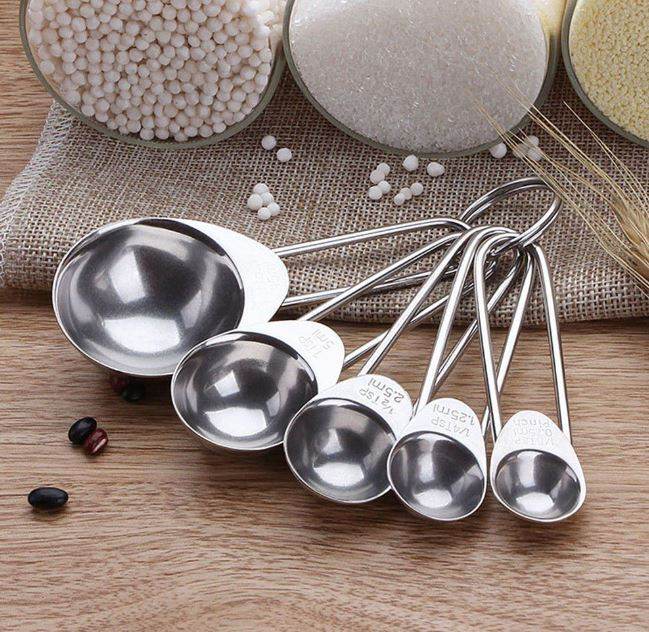 stainless steel measuring spoon set (5 pcs)