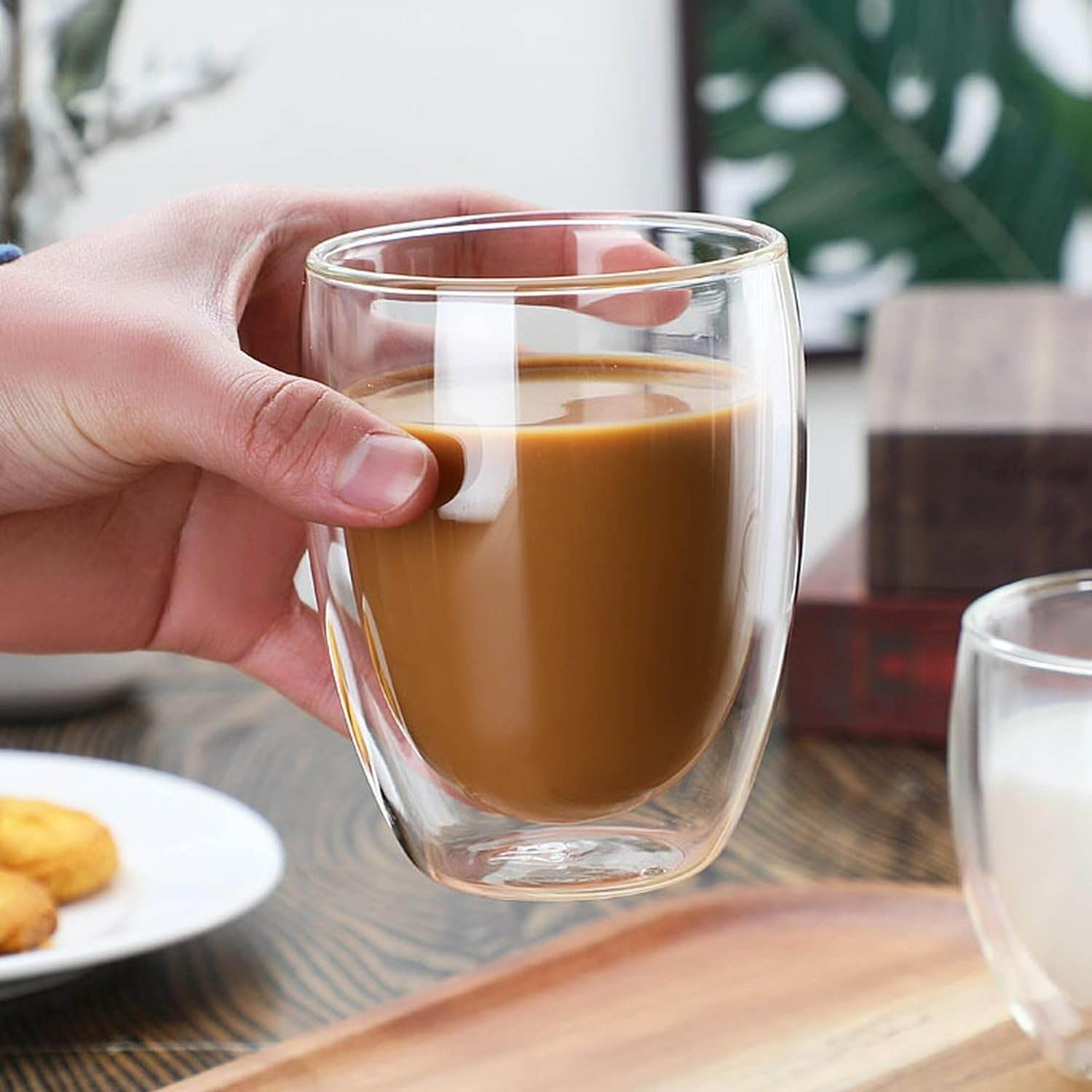 double walled glass cup (350ml)