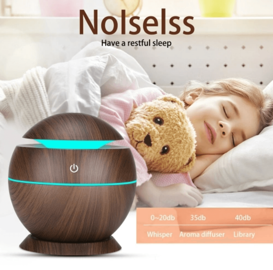 mini round led ultrasonic aroma humidifier (130ml) mini round led ultrasonic aroma humidifier (130ml)