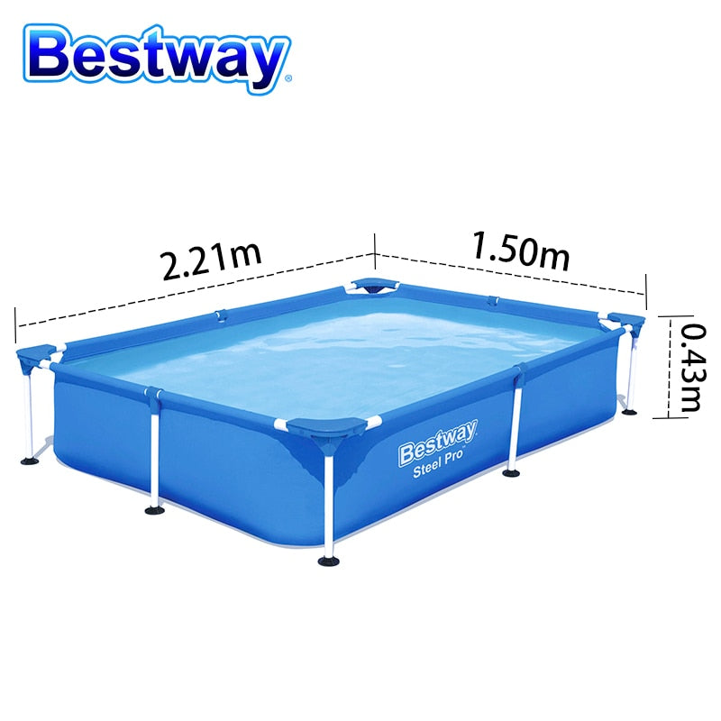 bestway above ground steel pro (2.2m x 1.5m x 43cm) bestway above ground steel pro (2.2m x 1.5m x 43cm)