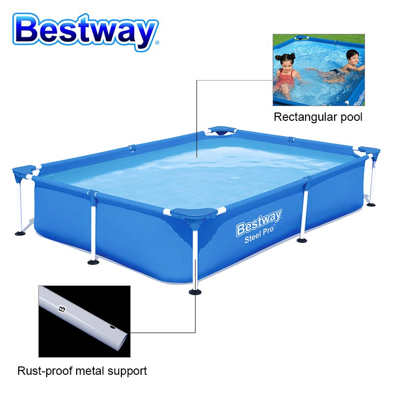 bestway above ground steel pro (2.2m x 1.5m x 43cm) bestway above ground steel pro (2.2m x 1.5m x 43cm)