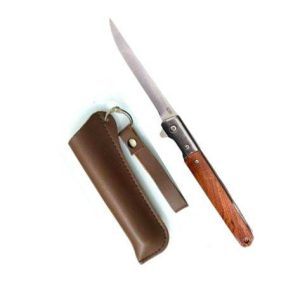 Outdoor Switchblade With Leather Pouch (Each)